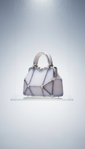 Opaline Glass Structured Handbag